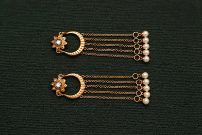 Royale Pearl Chain Earrings