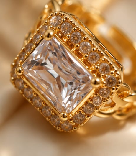 Regal Ice Chain Ring