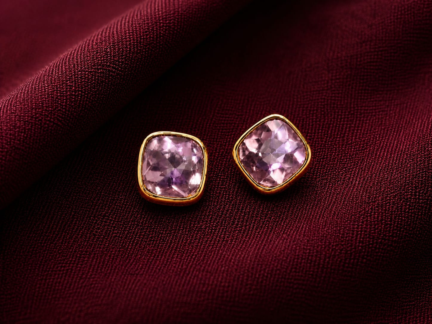 Aura Gemstone Stud Earrings Collection