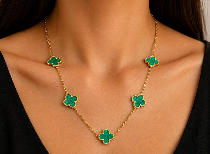 Emerald Alora Clover Necklace