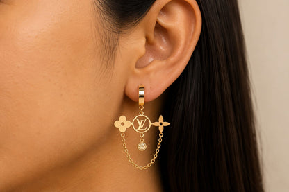 Celestia Gold Drop Earrings