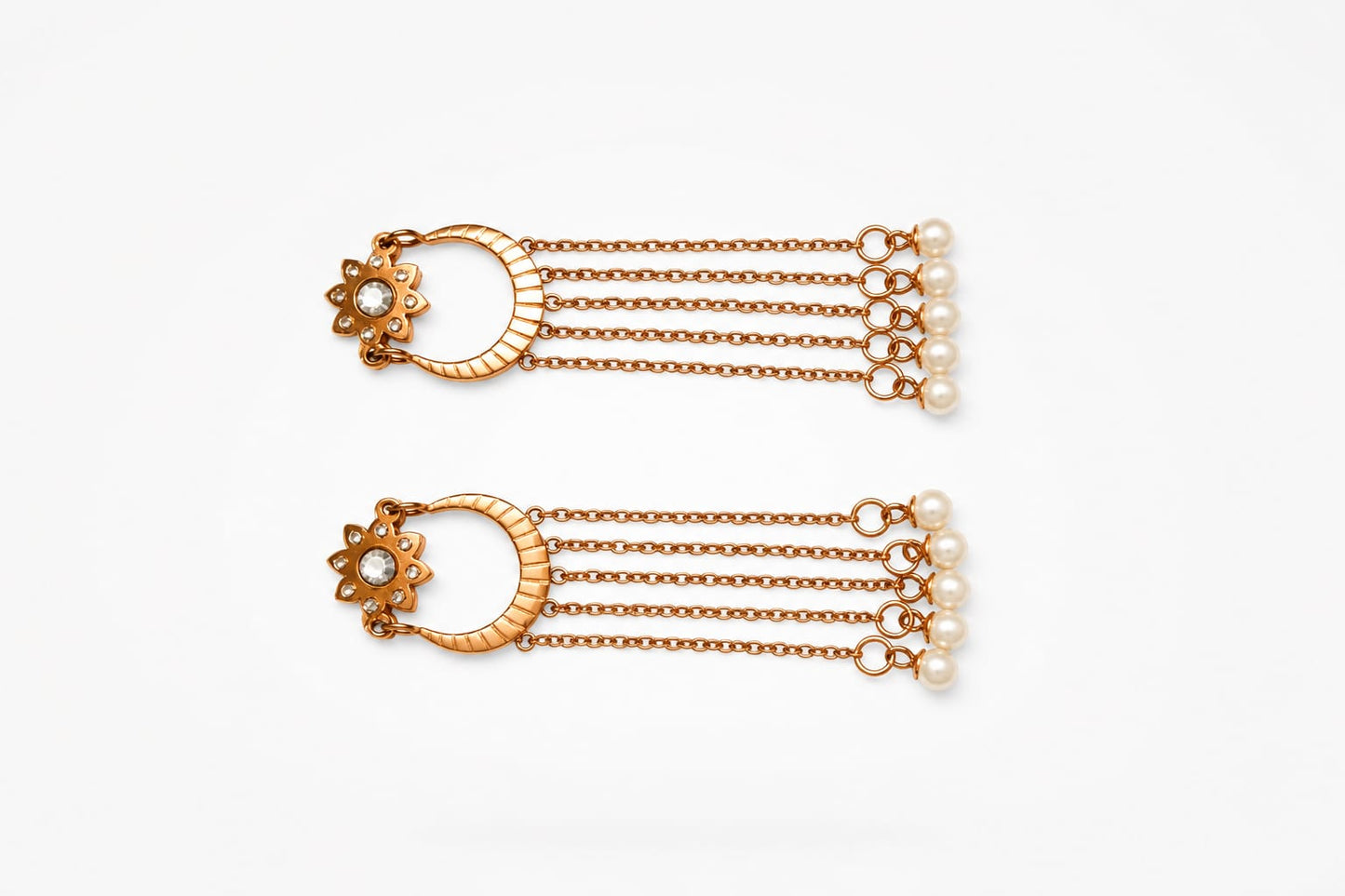 Royale Pearl Chain Earrings