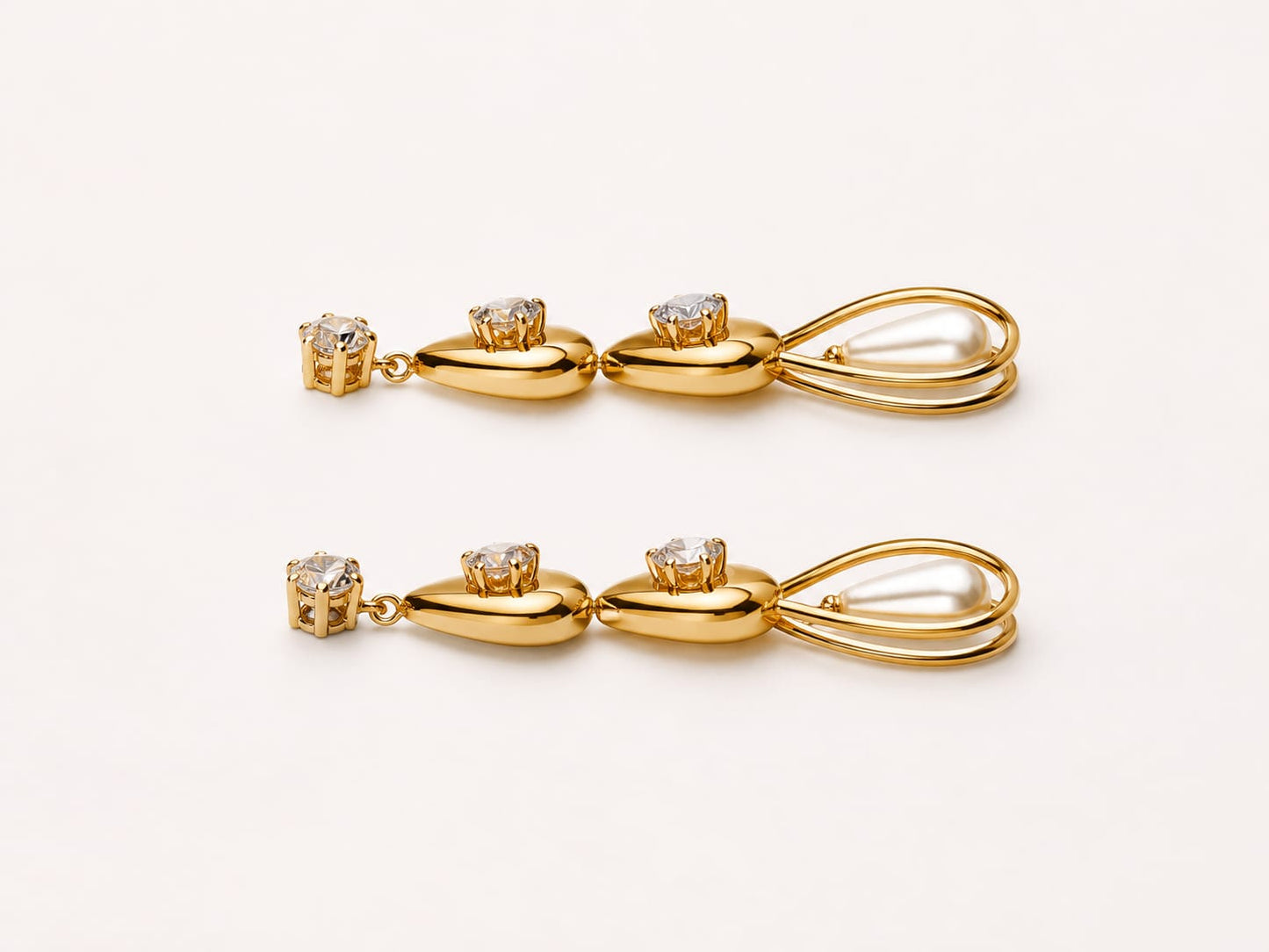 Royale Golden Pearl Earrings