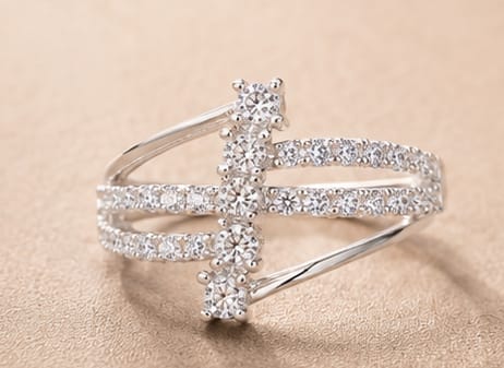 Celestial Cross Crystal Ring