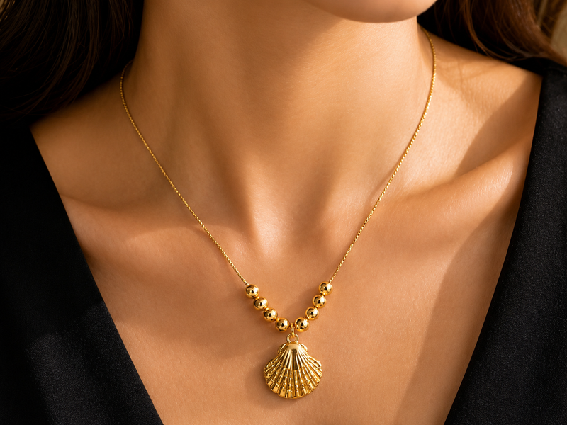 Golden Shell Necklace