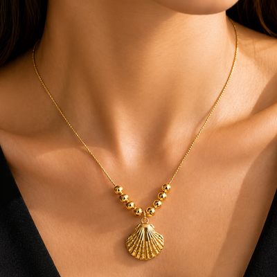 Golden Shell Necklace