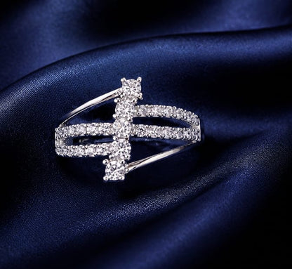 Celestial Cross Crystal Ring