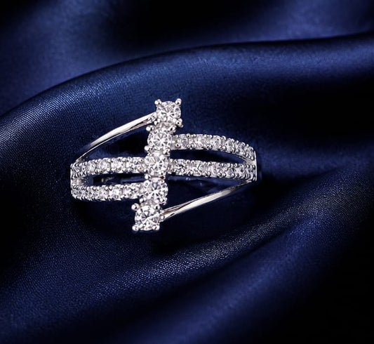 Celestial Cross Crystal Ring