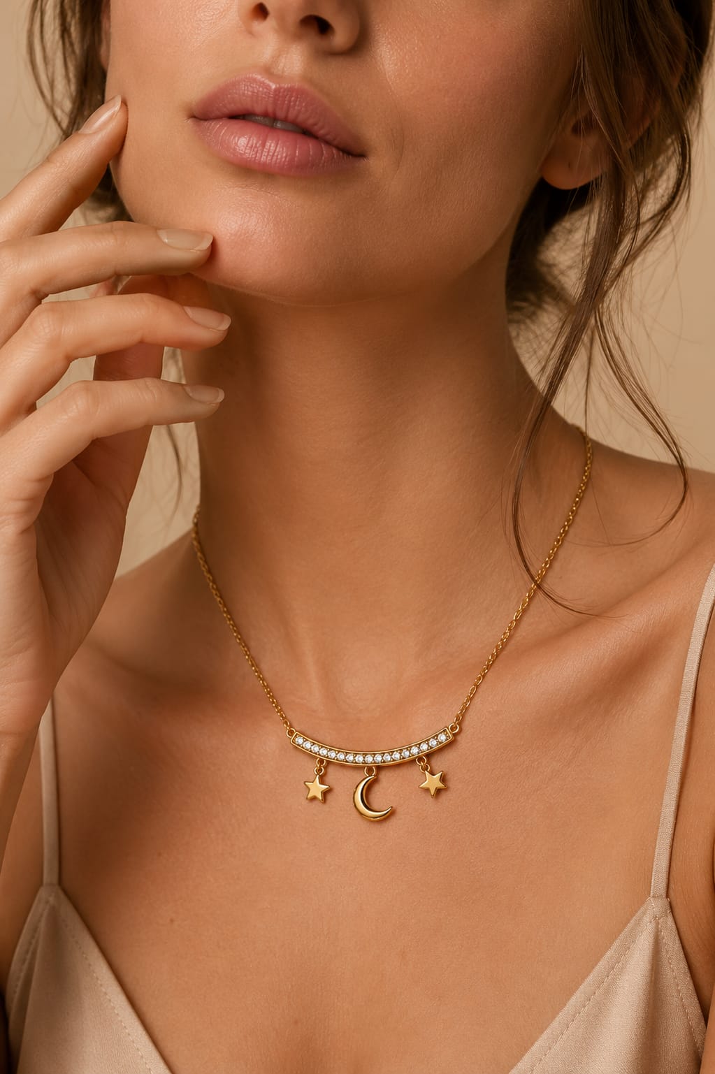 Starry Night Gold Necklace