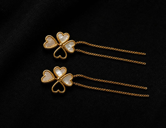 Four Leaf Luxe Earrings