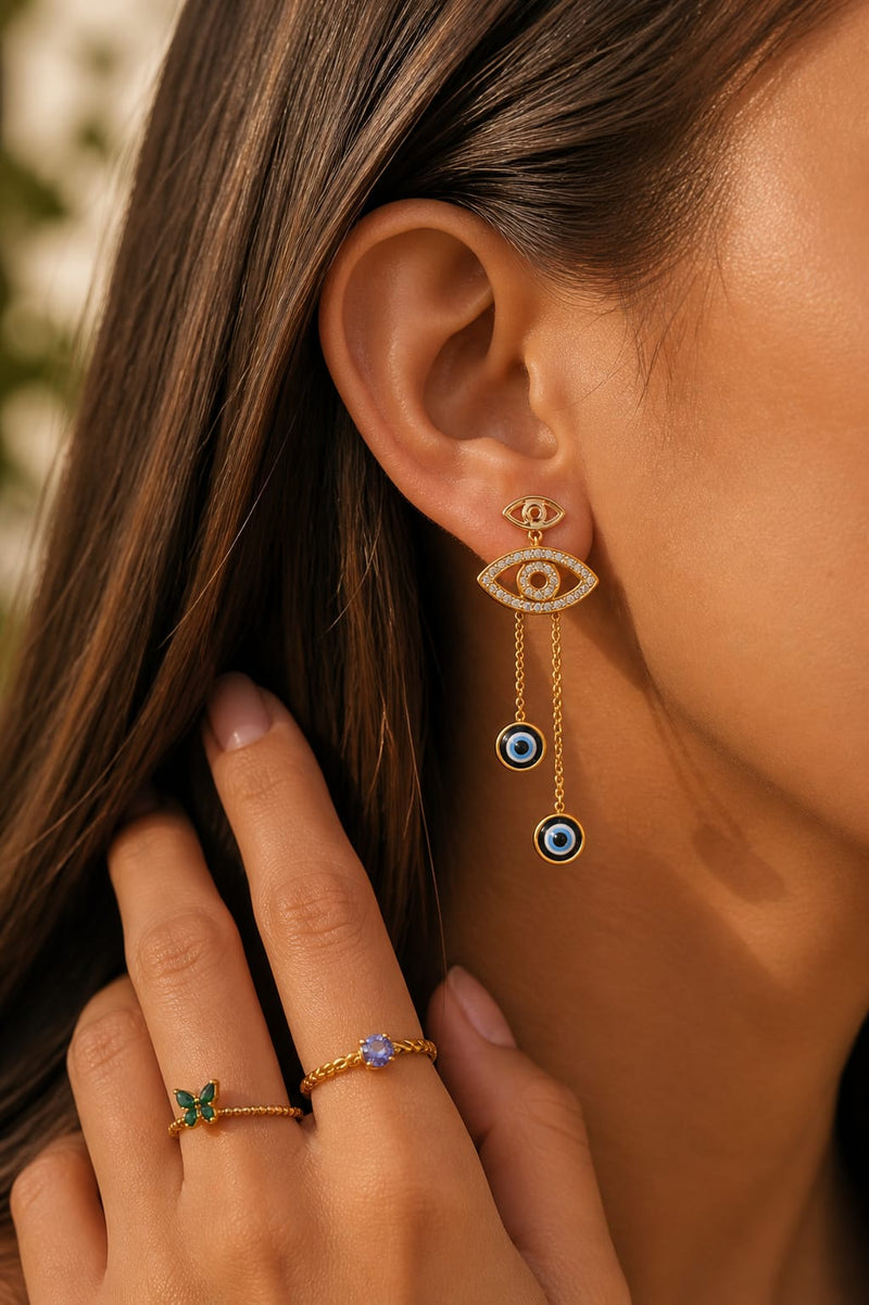 Mystique Nazar Drop Earrings