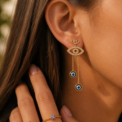 Mystique Nazar Drop Earrings