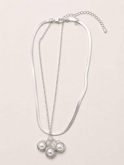 Celeste Pearl Layer Necklace