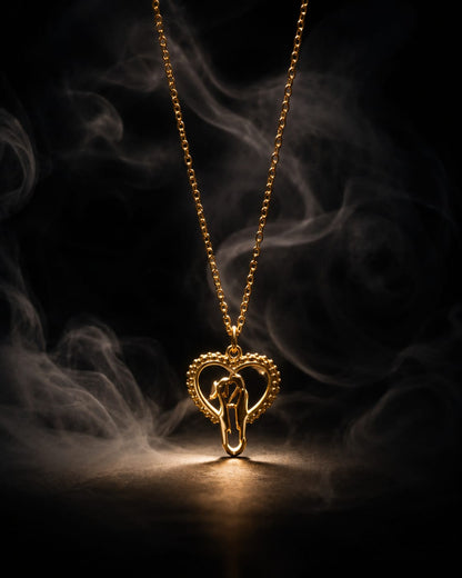 Golden Love Lock Necklace