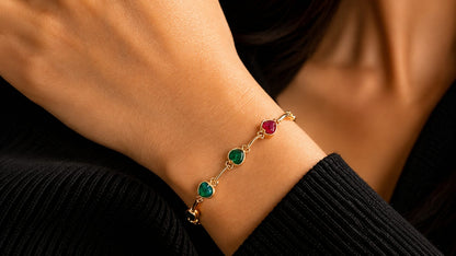 Luxe Trio Stone Bracelet
