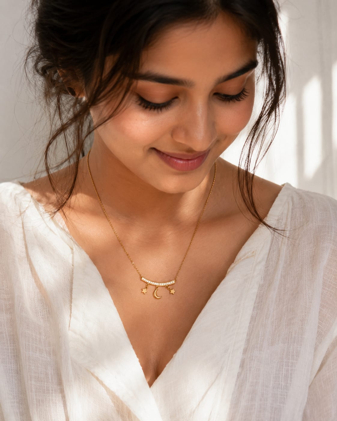 Starry Night Gold Necklace