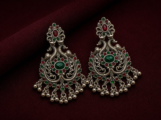 Royal Meher Antique Chandbali Earrings
