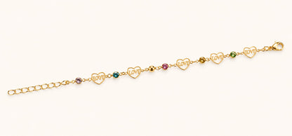 Golden Love Chain Bracelet