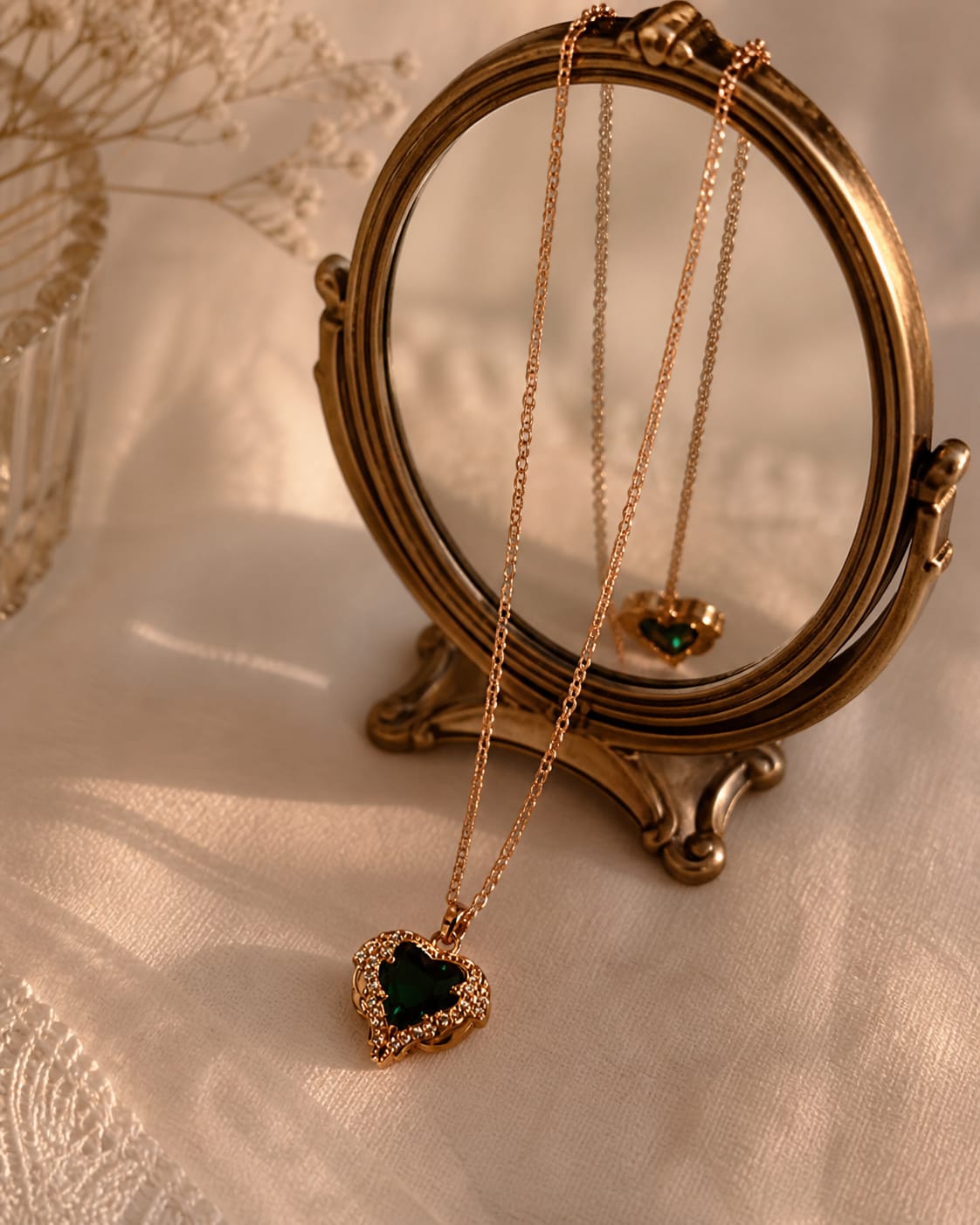 Celeste Heart Gem Necklace