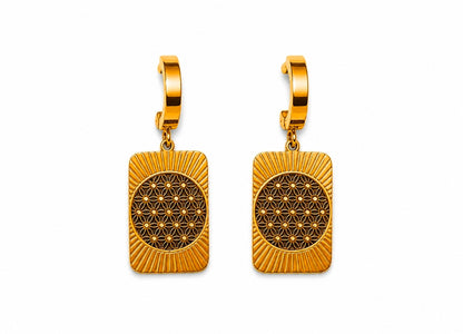 Royal Sunburst Drop Earrings