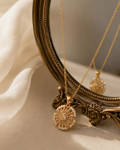 Celestial Rotating Crystal Necklace