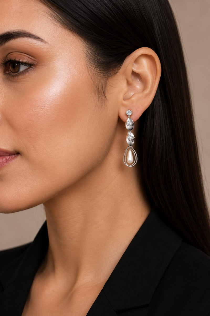 Royale Crystal Pearl Drops