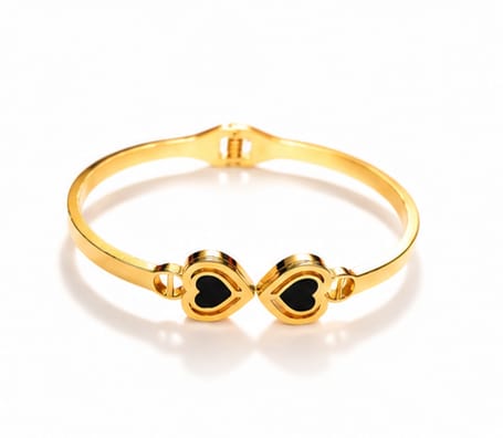 Golden Twin Hearts Bracelet