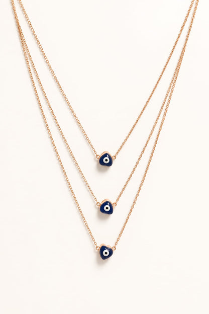 Triple Layer Evil Eye Necklace