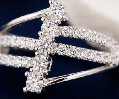 Celestial Cross Crystal Ring