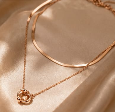 Layered Infinity Heart Necklace