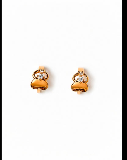 Elara Crystal Heart Earrings