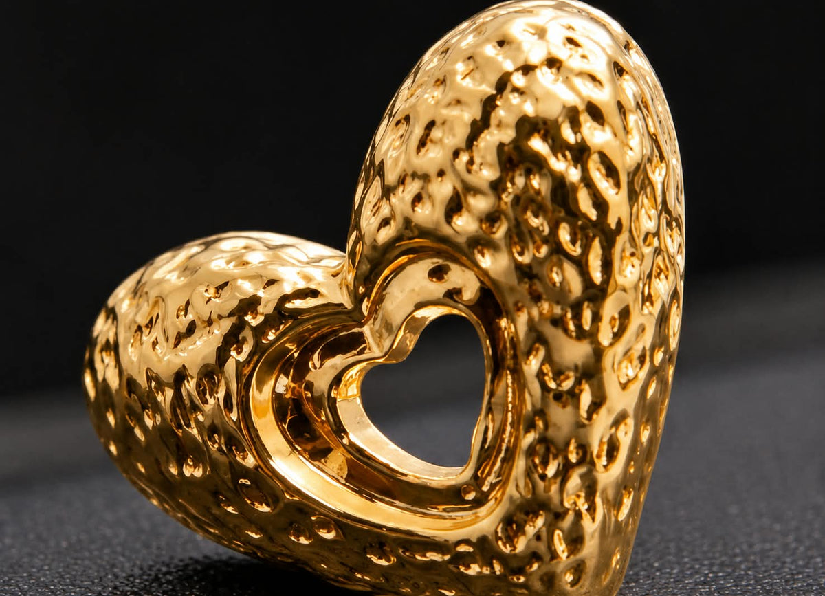 Luxe Heart Stud Earrings
