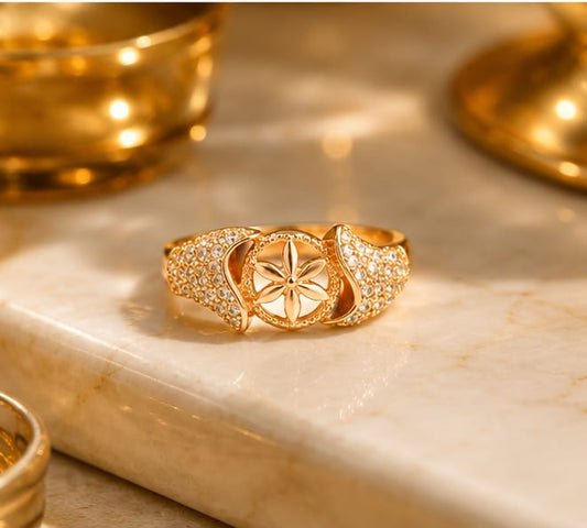 Sparkling Flower Ring