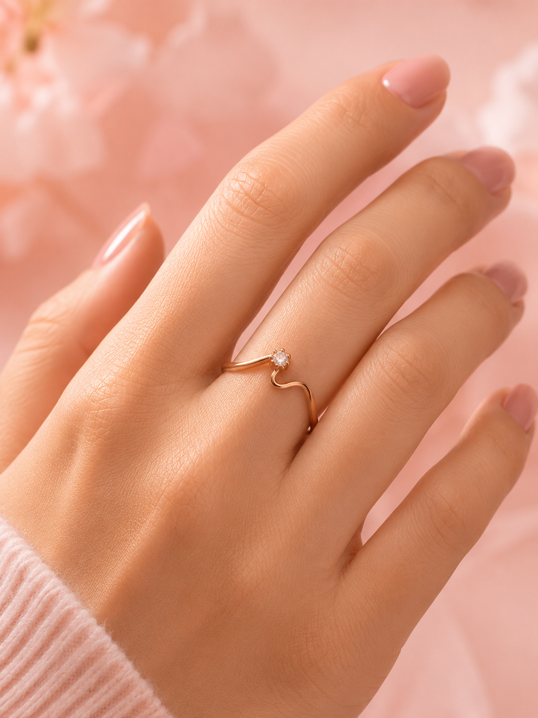Rose Gold Whisper Ring