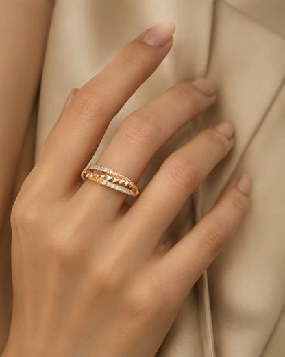 Heart Link Spark Ring