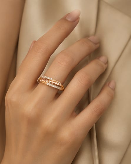 Heart Link Spark Ring