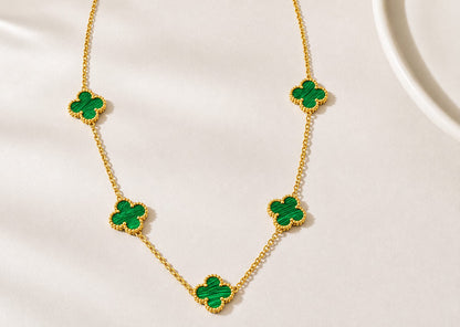 Emerald Alora Clover Necklace