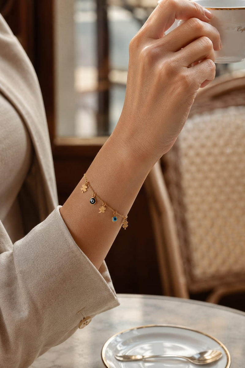 Lucky Evil Eye Charm Bracelet