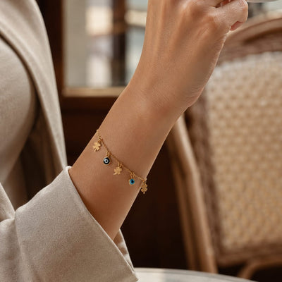 Lucky Evil Eye Charm Bracelet