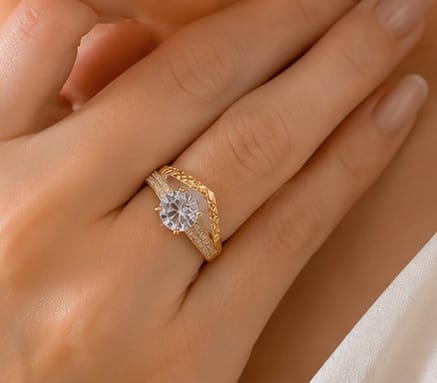 Princess Solitaire Ring