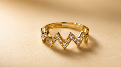 Zigzag Adjustable Ring