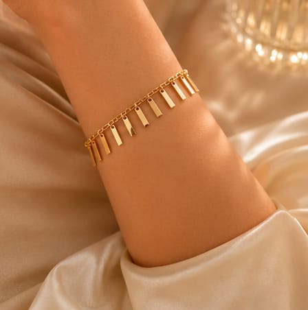 Celestial Bar Charm Bracelet