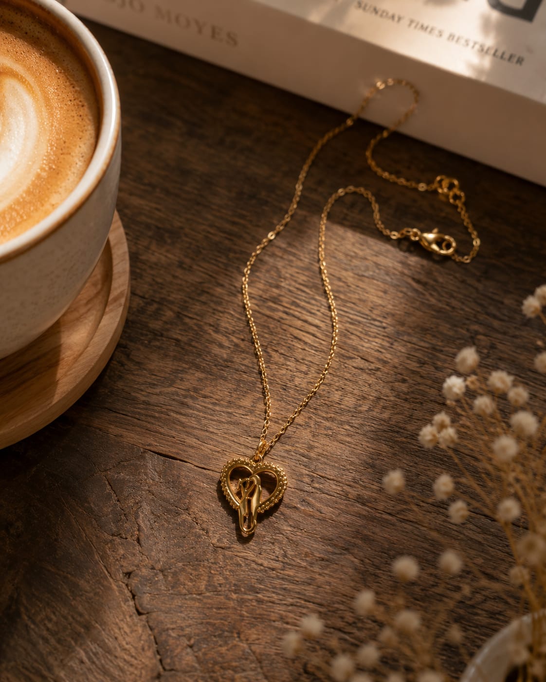 Golden Love Lock Necklace