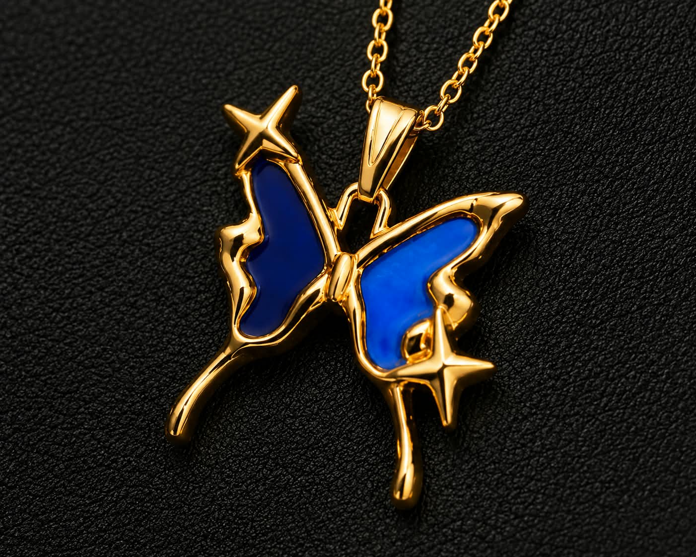 Azure Butterfly Necklace