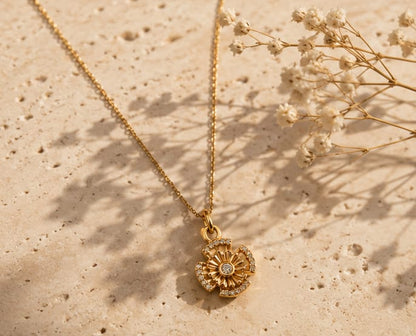 Celestial Rotating Crystal Necklace