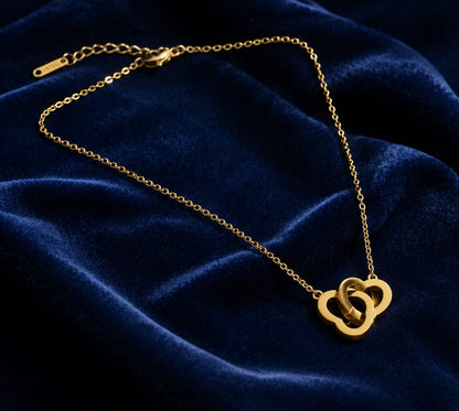 Interlocked Hearts Necklace