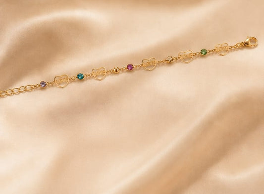 Golden Love Chain Bracelet