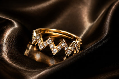 Zigzag Adjustable Ring