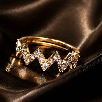 Zigzag Adjustable Ring