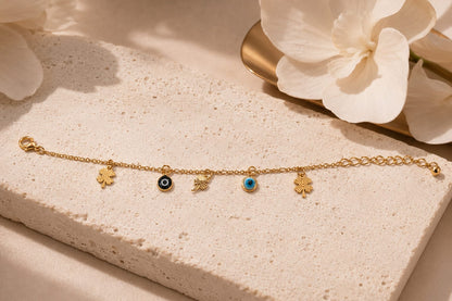 Lucky Evil Eye Charm Bracelet